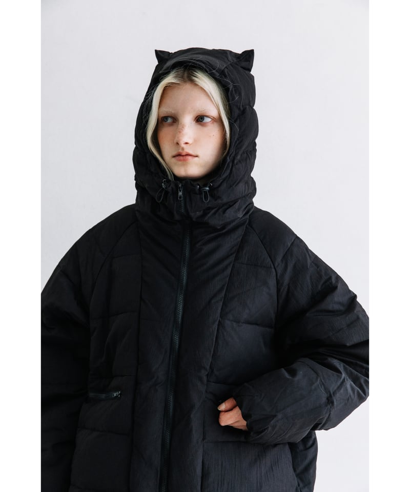 撥水】猫耳ダウンジャケット【WCJ-JF-070BLK】 | WCJ OFFICIAL WE