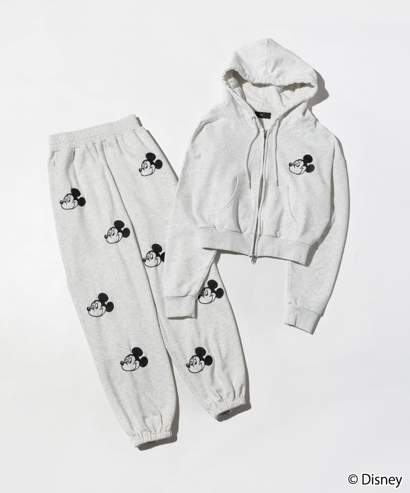 Disney / EMBROIDERY ZIP HOODIE(ミッキー)【WCJ-TD-044