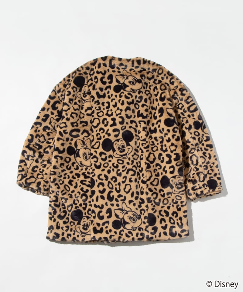 Disney / LEOPARD DESIGN COAT【WCJ-NA-048BEG-BLK】