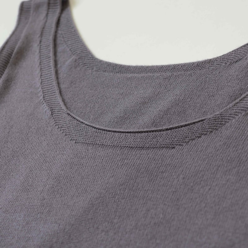 sof.】ウォッシャブルシルクタンクトップ天竺 | & Silk