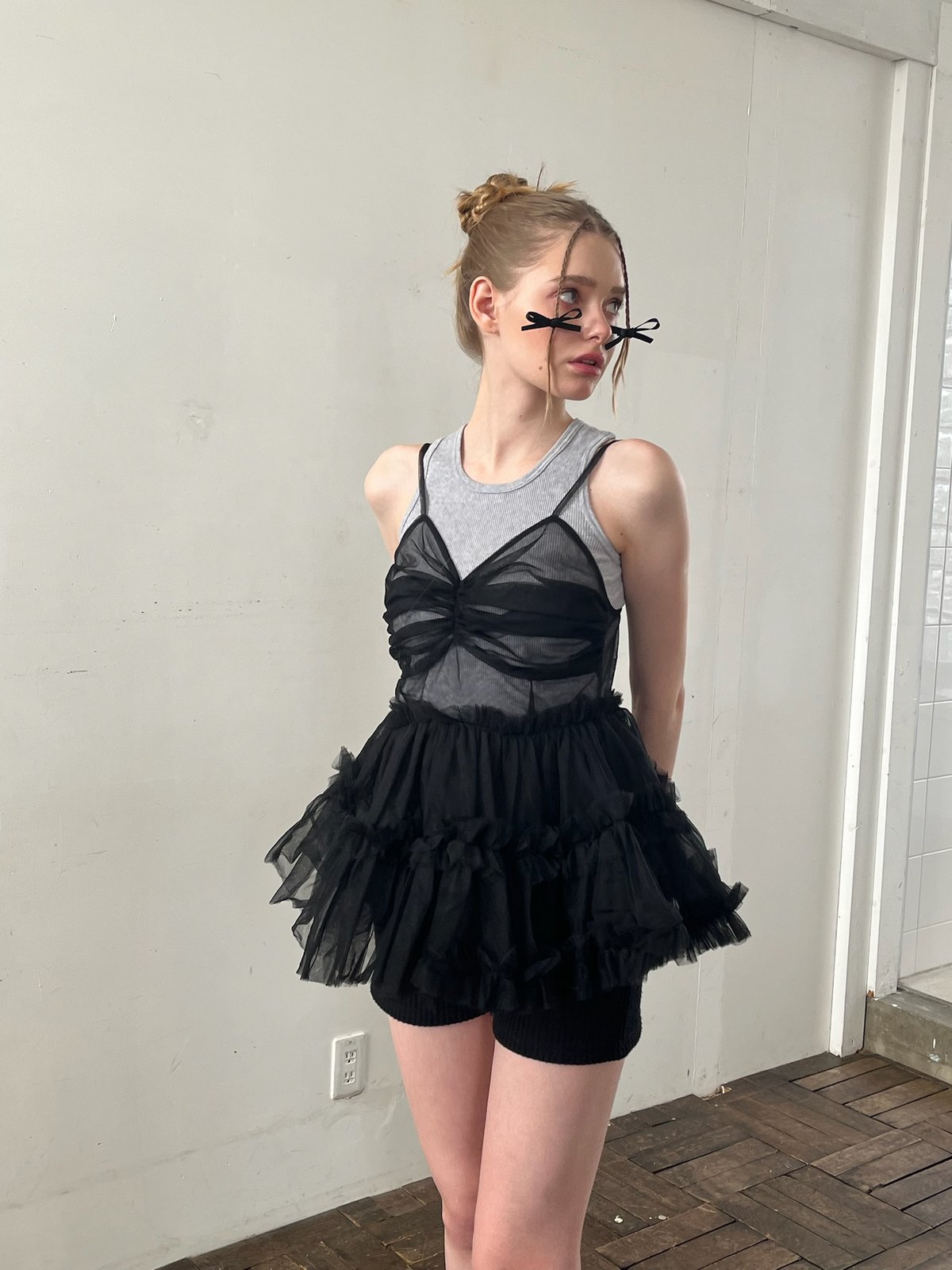 トップス Ballerina feather peplumtops treaturself Treat Ürself