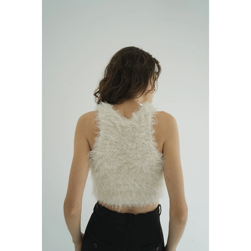 CLANE クラネ “SHAGGY AMERICAN SLEEVE KNIT TOPS” シャ