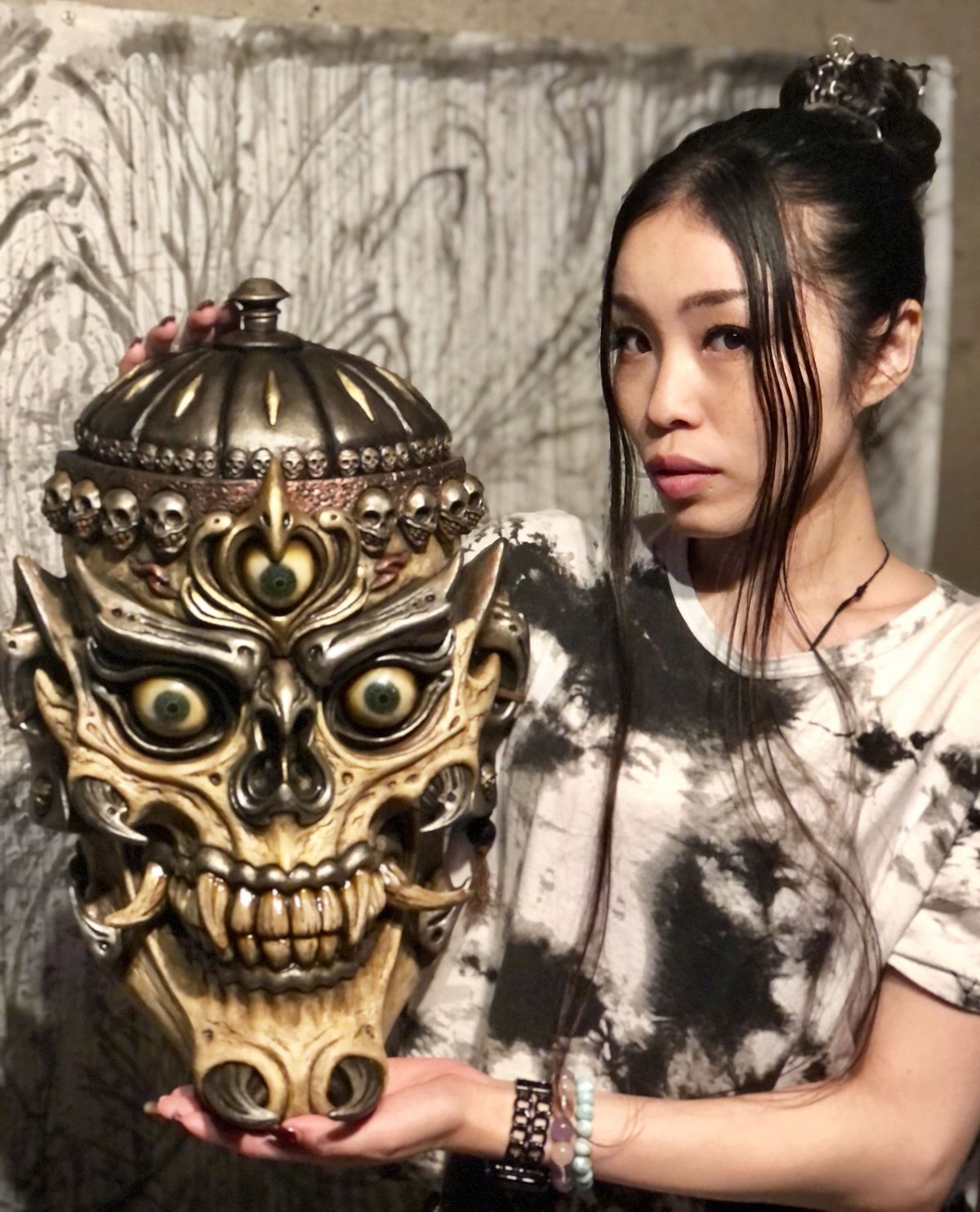 Tibetan Skull 3(Big size) チベタンスカルIII（仮面本体のみ、Mas