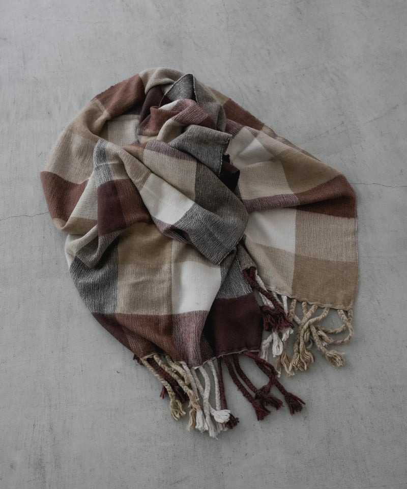 HIGH-END YAK WOOL FRINGE STOLE | CTHY