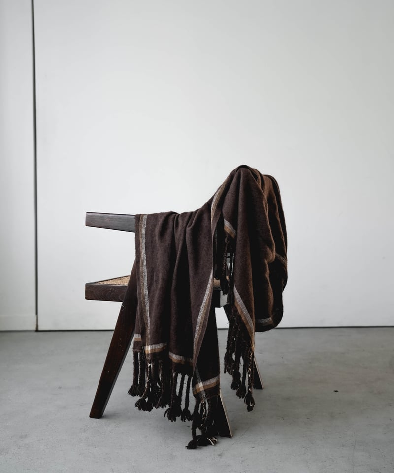 HIGH-END YAK WOOL FRINGE STOLE | CTHY