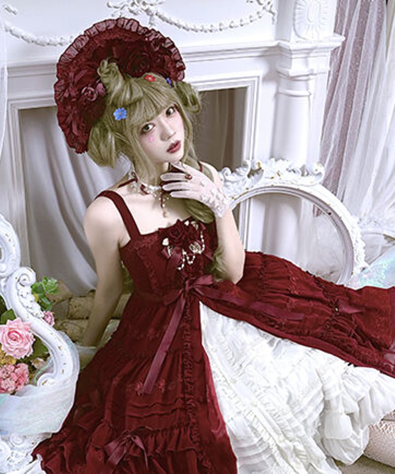 薔薇少女 クラシックロリィタ ボンネット [LO195] | Roses on the Roo