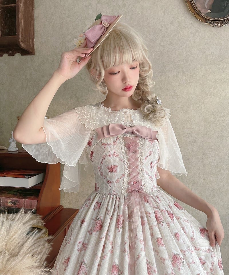 Miss Point 木香薔薇 1.0 レース/花柄 ロング ロリィタドレス JSK [LO2