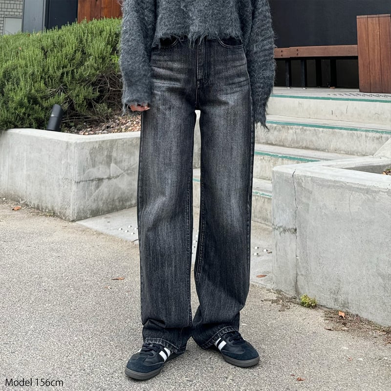 NEW M-SIZE!!》semi wide straight denim pants |