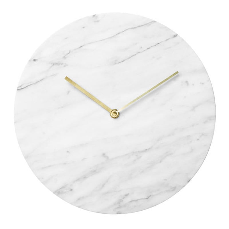 メニュー◇Menu◇Marble wall clock◇大理石の壁掛け時計、ホワイト