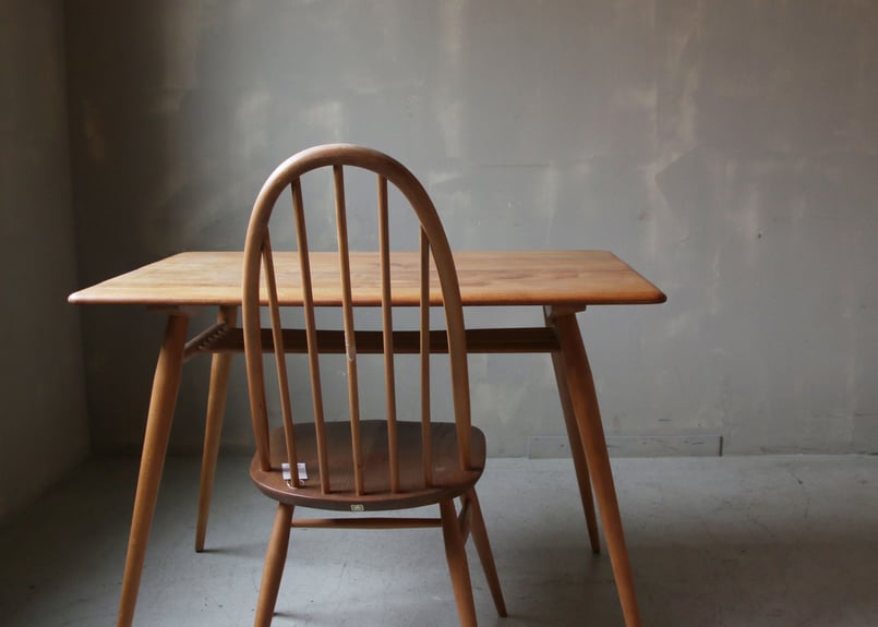 ✶ERCOL アーコール ブレックファーストテーブル（天板再塗装） S-21