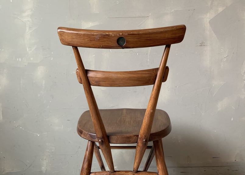 ERCOL アーコール ダブルバックスタッキングチェア(グリーンドット) S