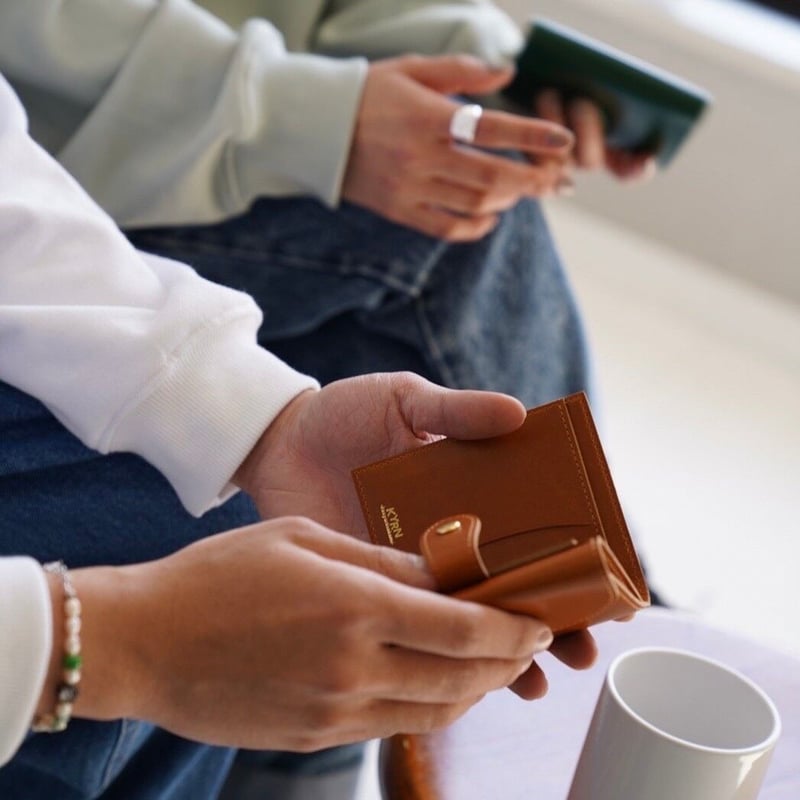 ☺︎<❤︎ leather wallet | kaoyorinakami