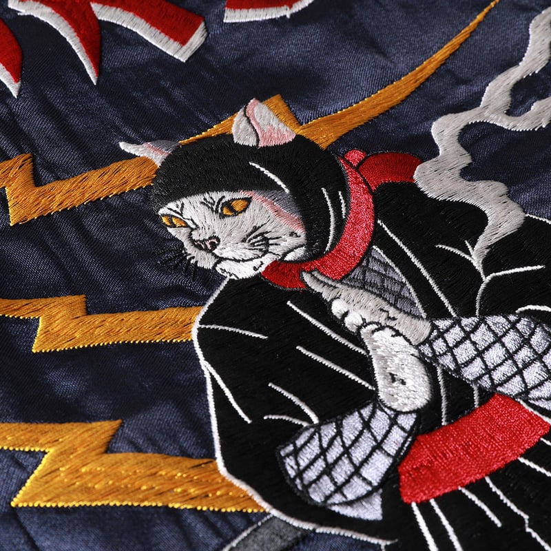 伊賀くみひも 猫忍者スカジャン/IGAKUMIHIMO NEKONINJA SUKAJAN(N