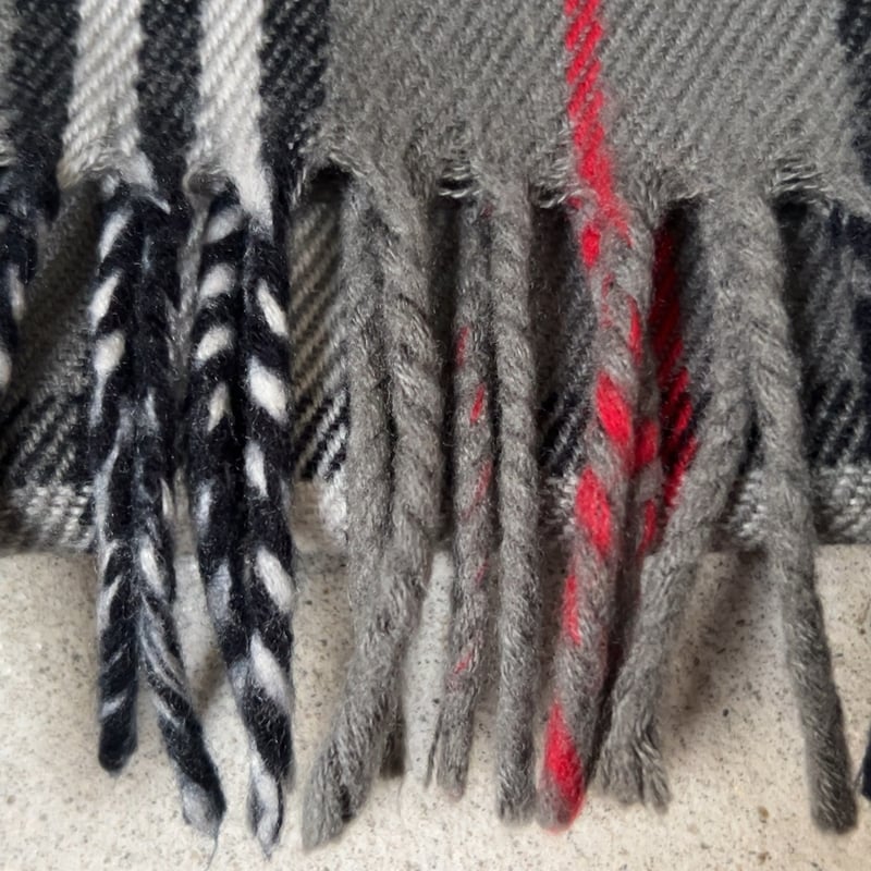 BURBERRYS バーバリーズ LAMBSWOOL 100% ラムウール マフラー グレー