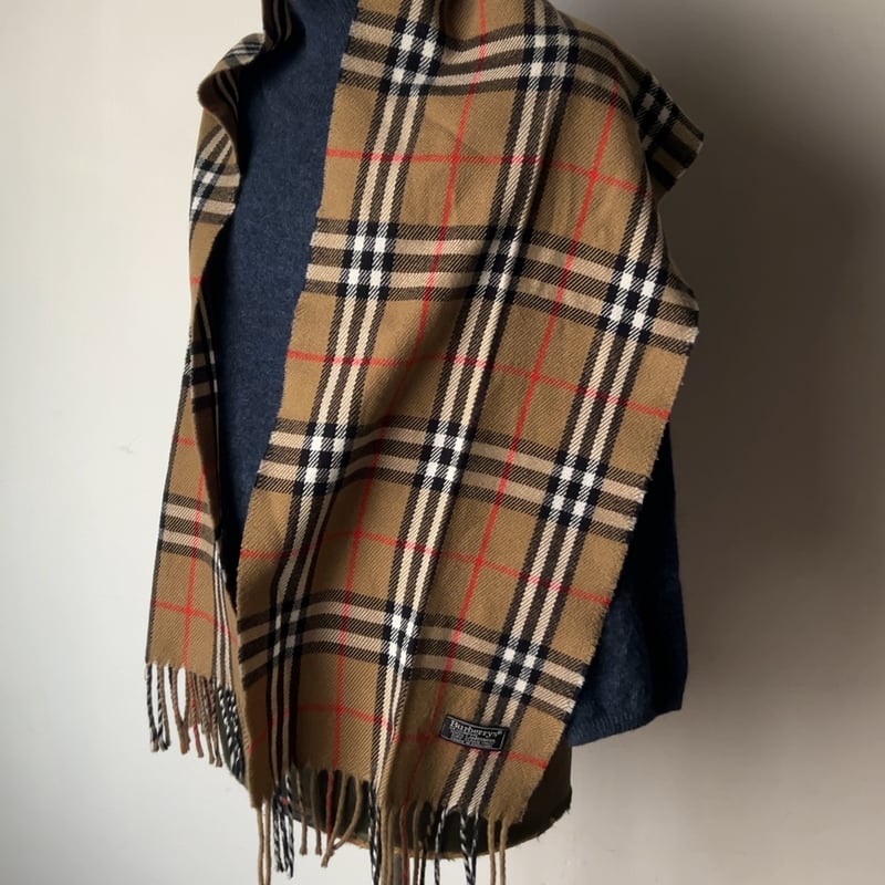 BURBERRYS バーバリーズ LAMBSWOOL 100% ラムウール マフラー ベージ
