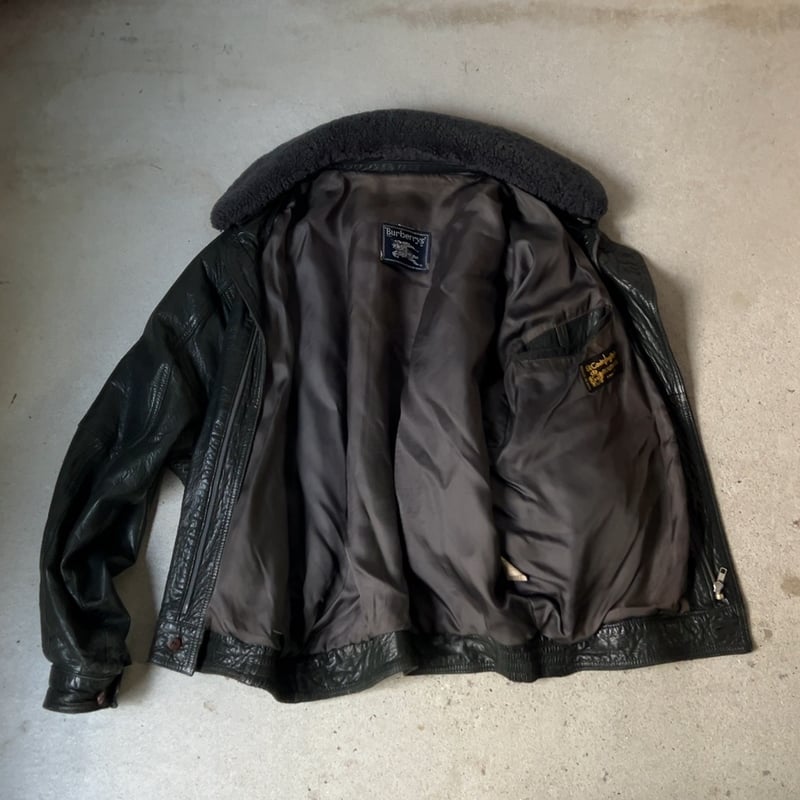 BURBERRYS バーバリーズ 80s～90s ヴィンテージレザージャケット 旧