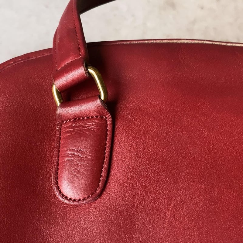 COACH 80s オールドコーチ レザーハンドバッグ 半円型 ファスナー開閉