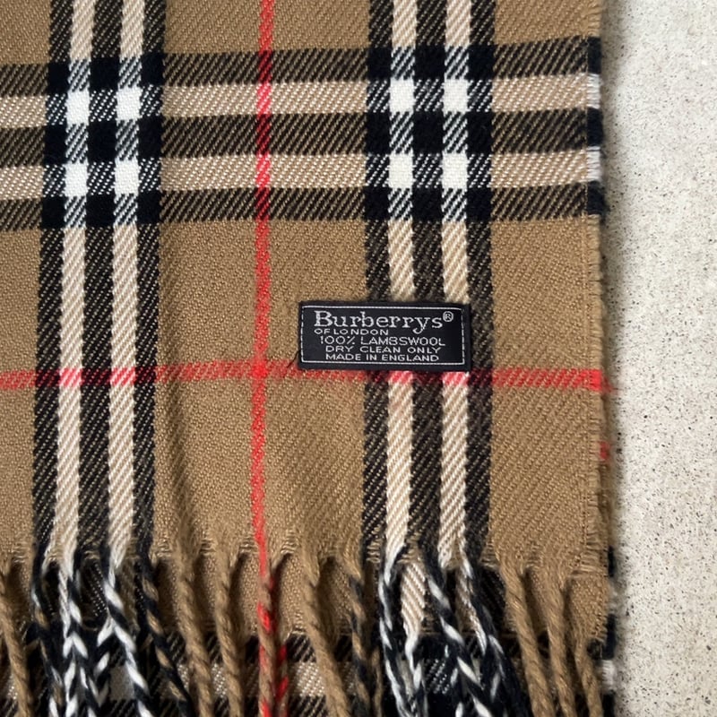 BURBERRYS バーバリーズ LAMBSWOOL 100% ラムウール マフラー ベージ