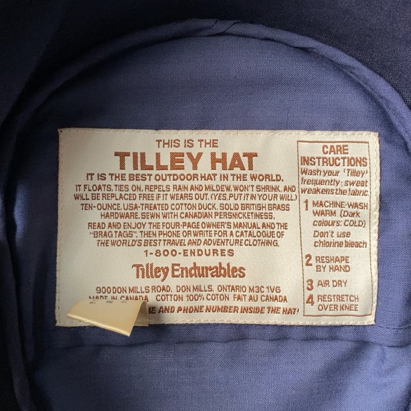 Tilley HAT ティリーハット Tilley Endurables 1−800endu