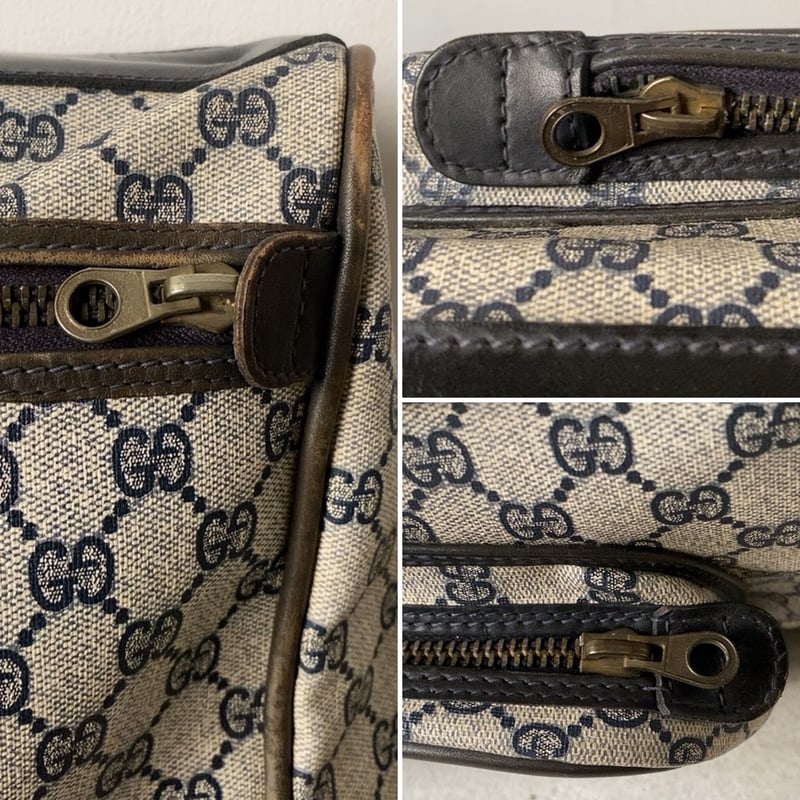 GUCCI オールドグッチ テニスラケット収納付 スポーツバッグ GG