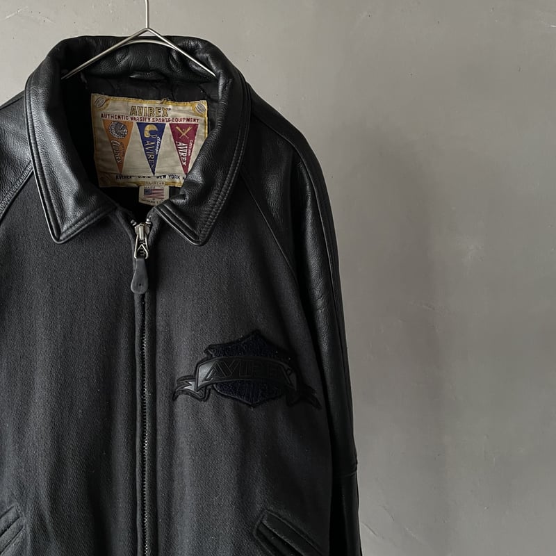 90s Avirex wool×jacket award jacket | sui & shara