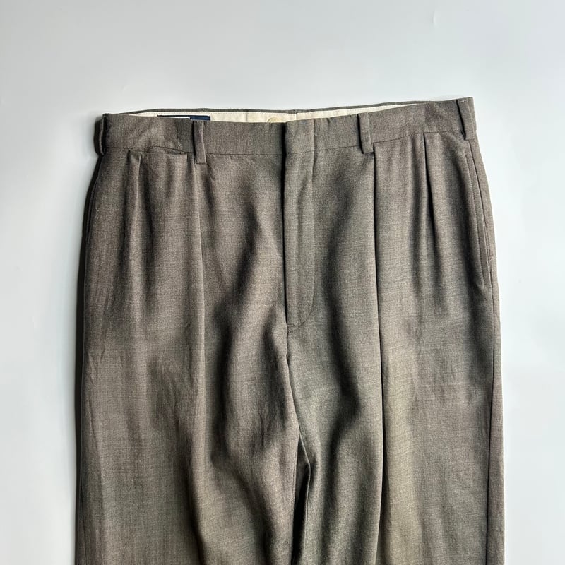90's Polo Ralph Lauren 2tuck wool slacks | sui