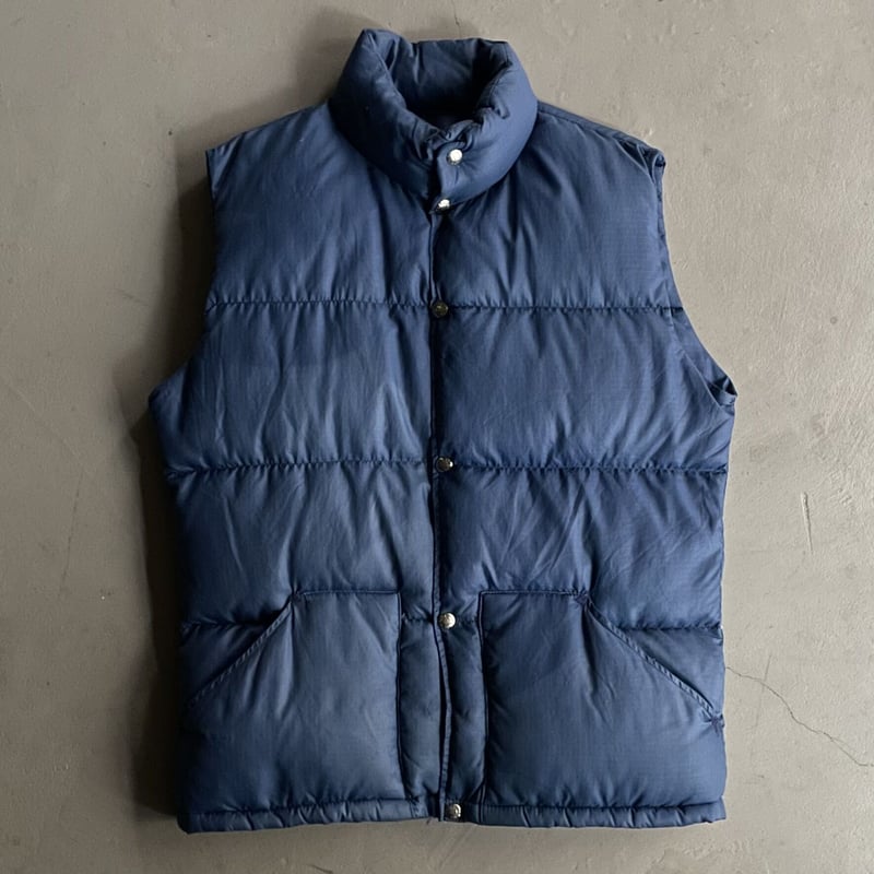 70s The North Face rip stop nylon down vest | s