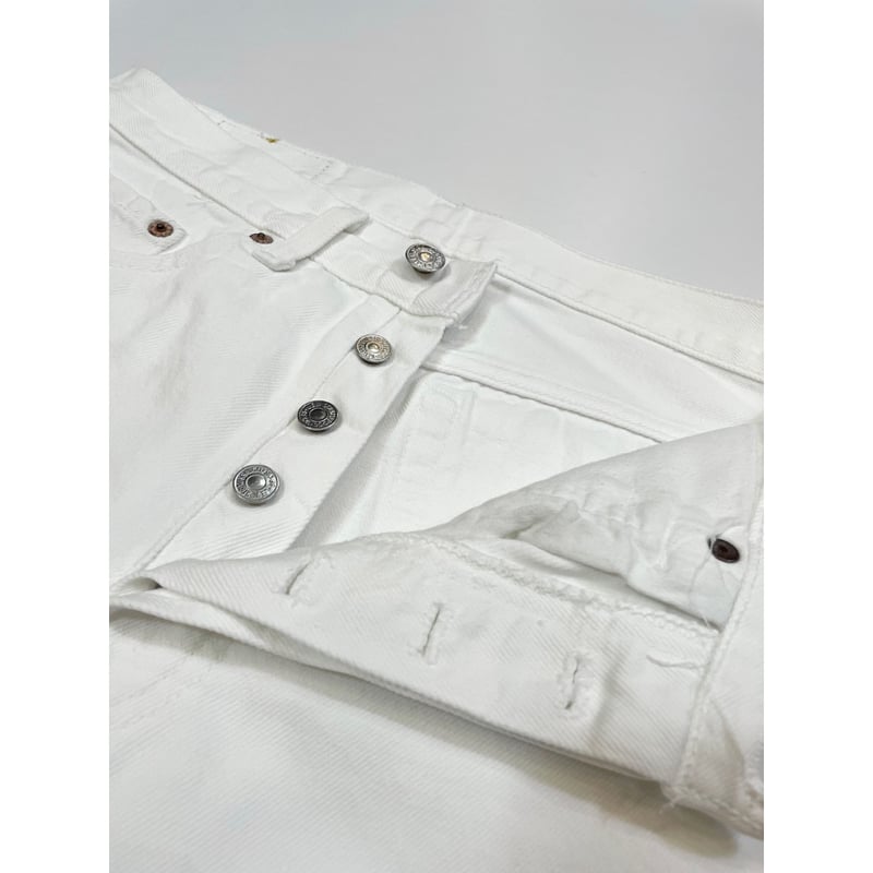 90s Levi's 501 WHITE DENIM PANTS MADE IN USA 🇺🇸