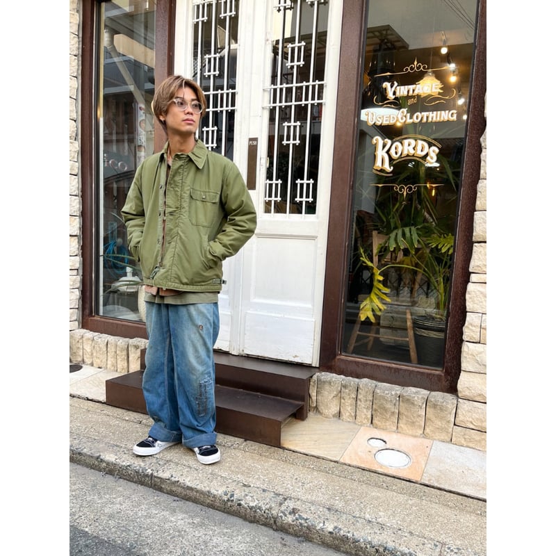 70s US NAVY A-2 DECK JACKET 
