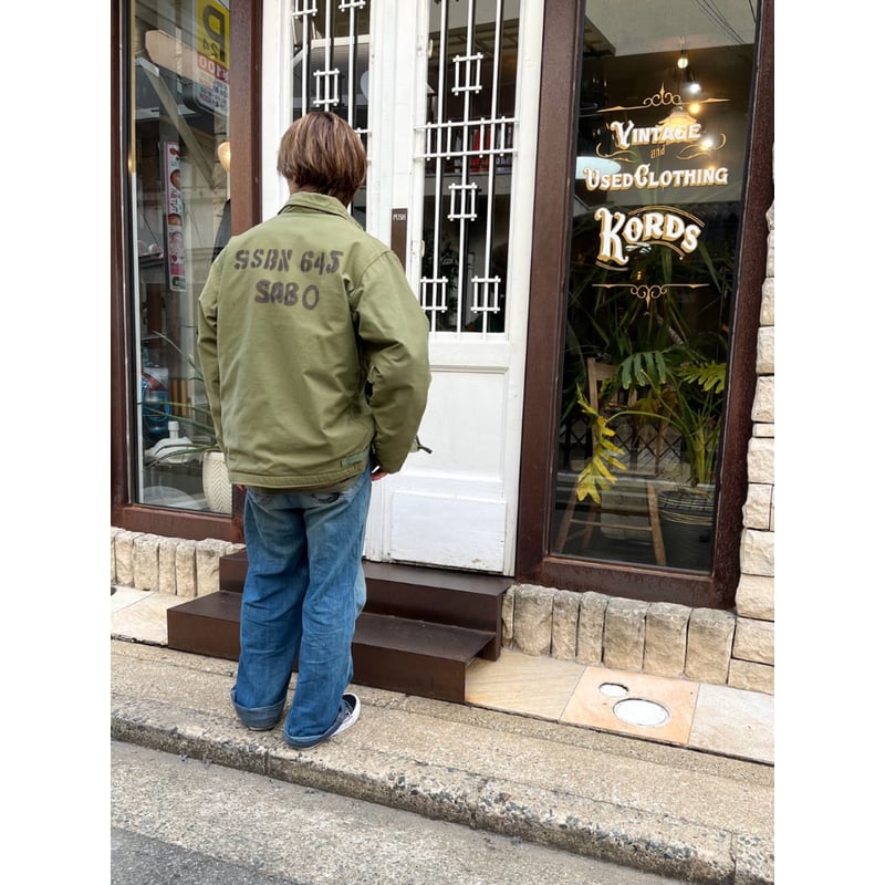 70s US NAVY A-2 DECK JACKET 