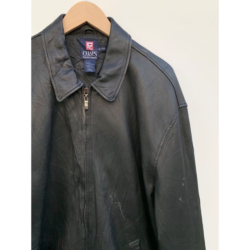 90s CHAPS Ralph Lauren LEATHER JACKET Size XL |