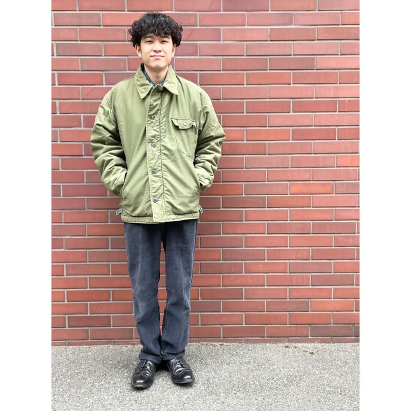 70s US NAVY A-2DECK JACKET Size LARGE (42-44) |