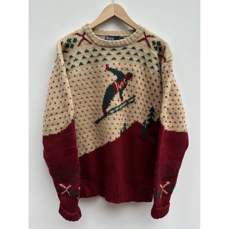 90s Ralph Lauren WOOL HAND KNIT Size L | KORDS
