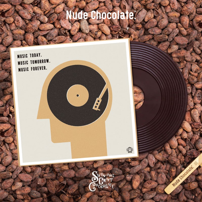 MUSIC FOREVER」7インチレコードチョコレート | rit. craft choc