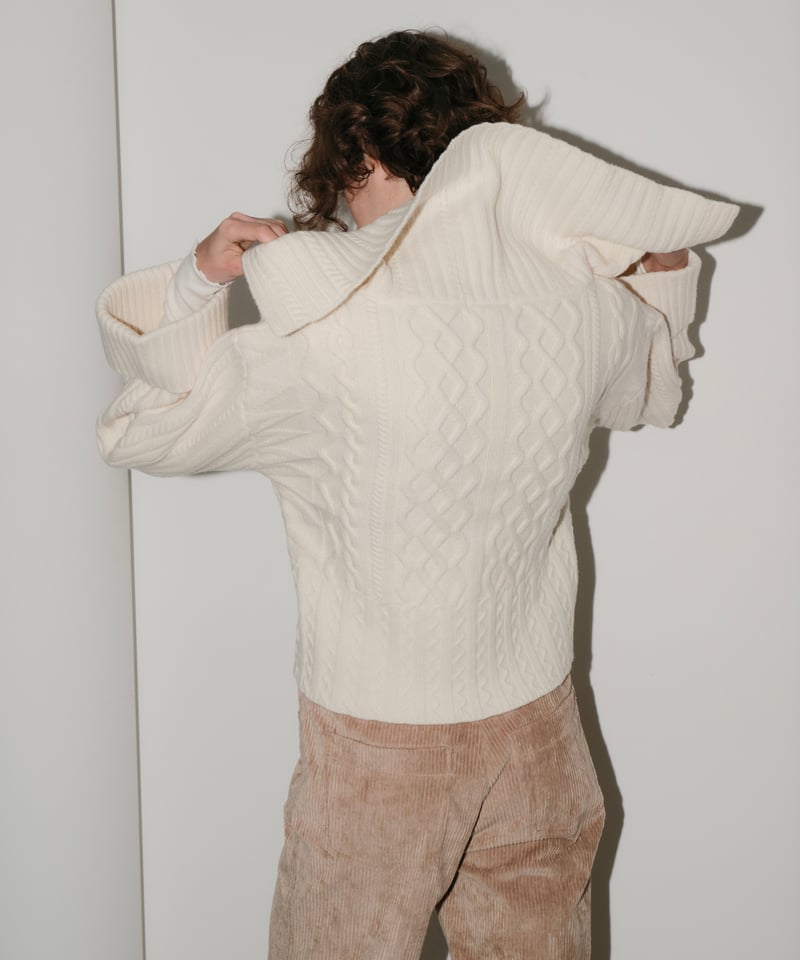 ZIP COLLAR KNIT | OHGA