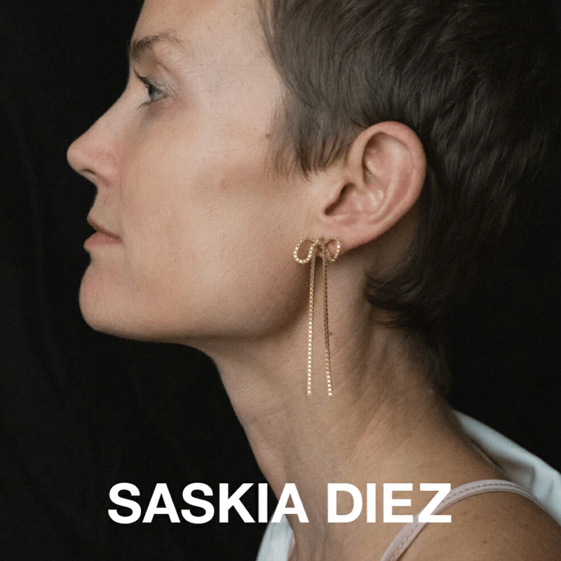 SASKIA DIEZ サスキア ディツ】【リボン ピアス シルバー925 ゴールド