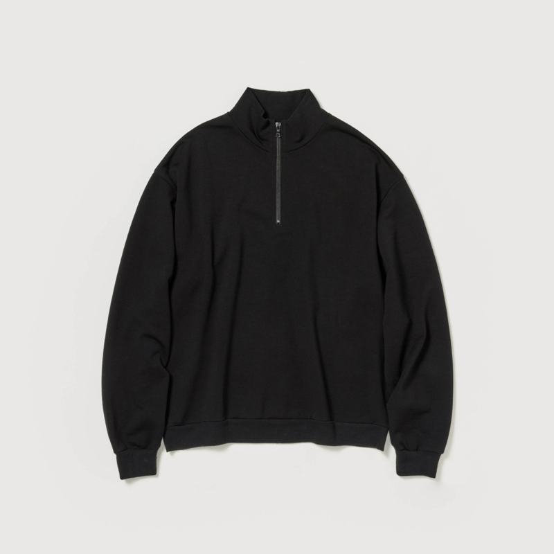 AURALEE LIGHT WOOL SWEAT HALF ZIP P/O | Less H