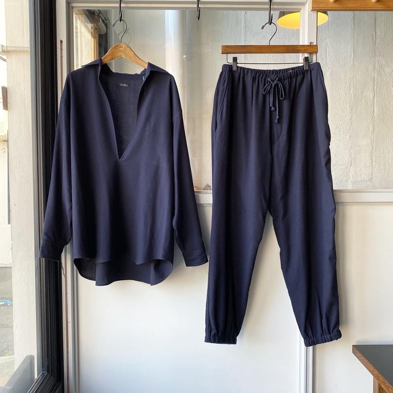 COMOLI ウールビエラ スキッパーシャツ | Less Higashikawa