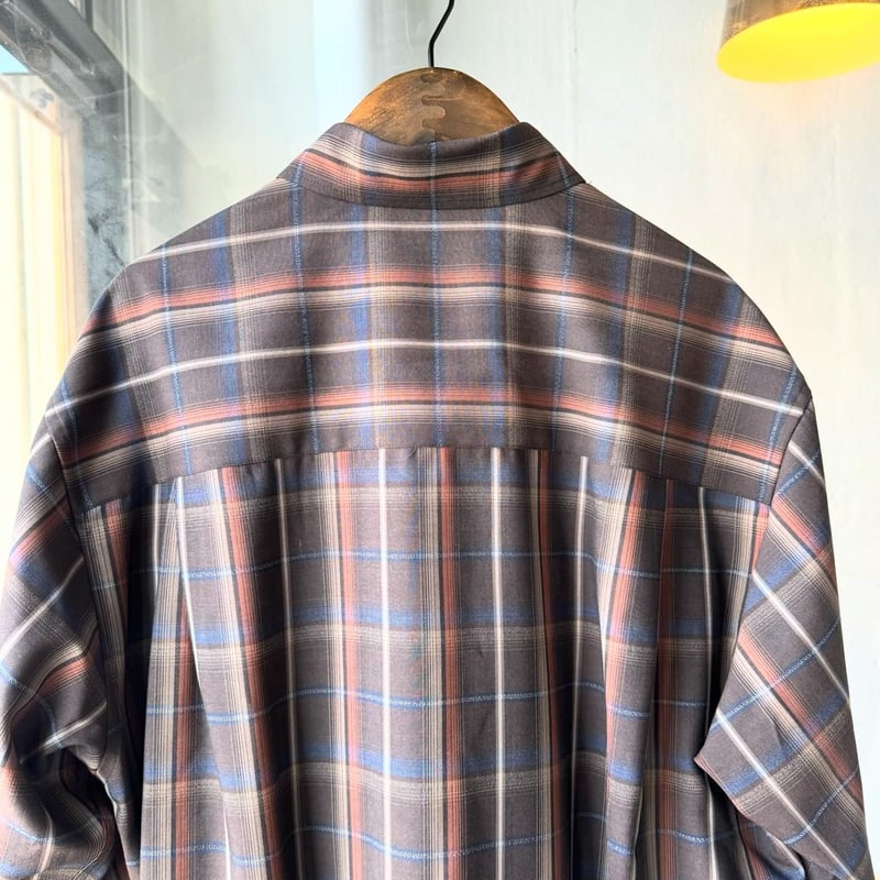 AURALEE SUPER LIGHT WOOL CHECK SHIRT | Less Hi