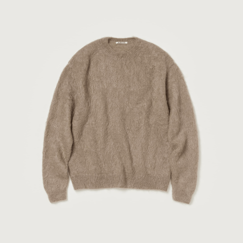 AURALEE BRUSHED SUPER KID MOHAIR KNIT P/O | Les