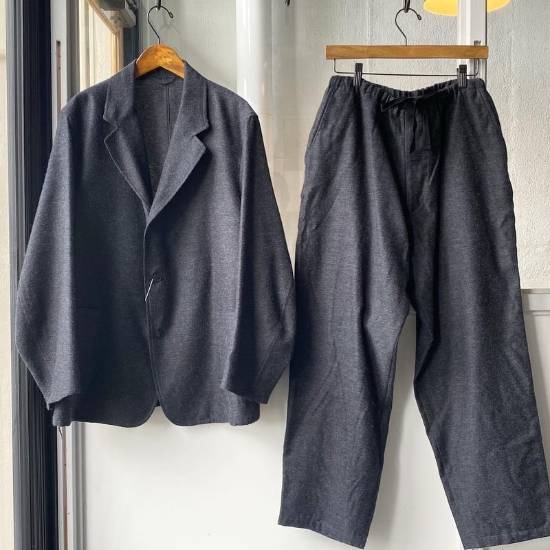 COMOLI カシミヤシルク ドローストリング パンツ | Less Higashikawa