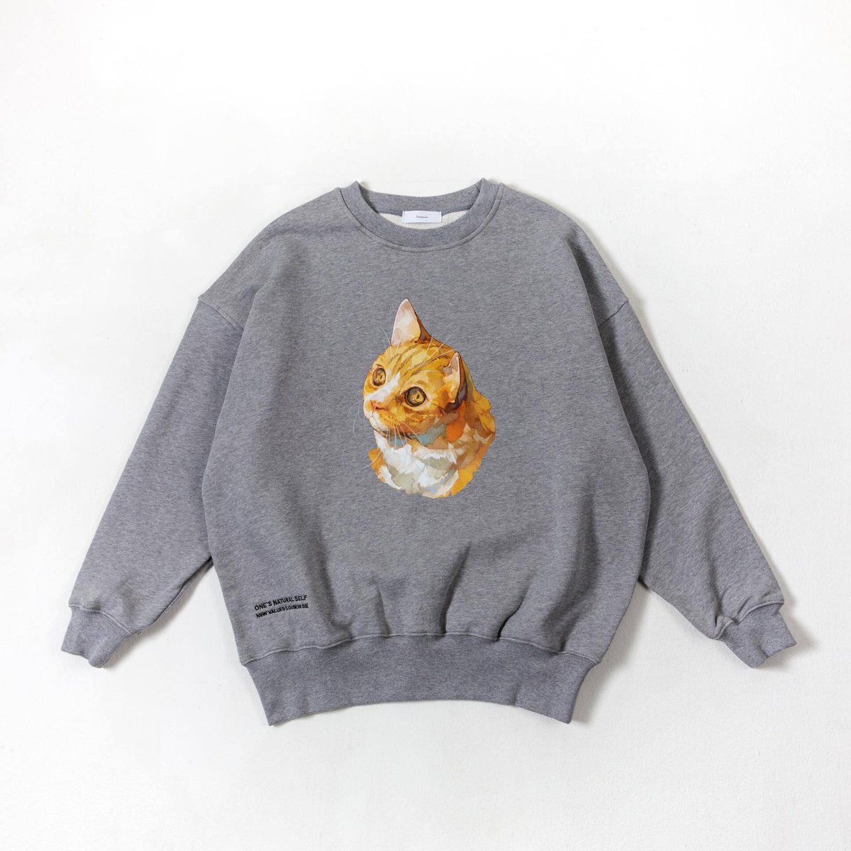 Neko Sweat(ziitto)-グレー | harapeco Store