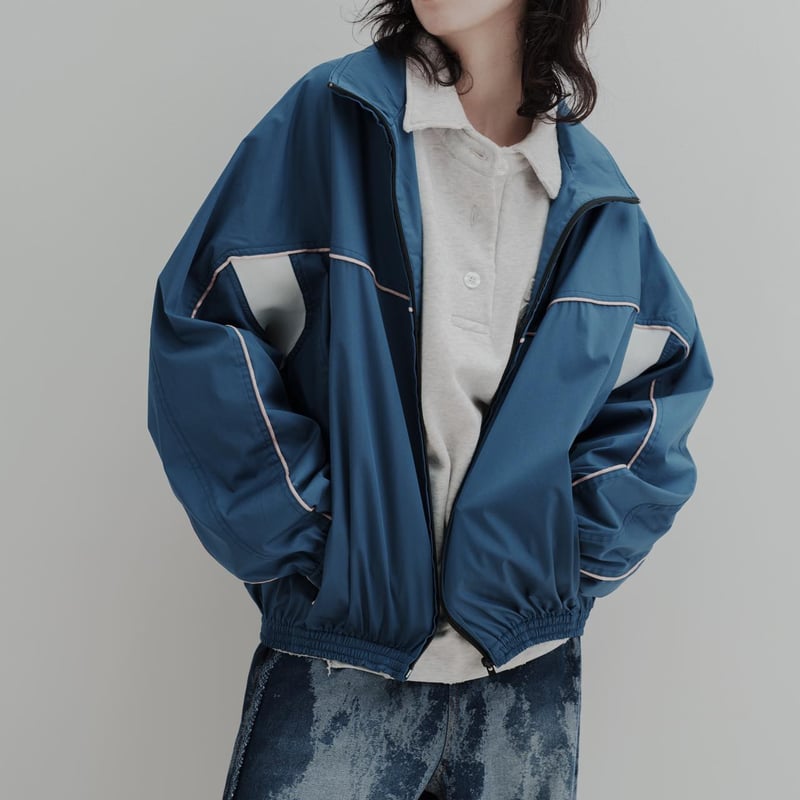 Color Suede blouson-25SS- - ネイビー | harapeco Store