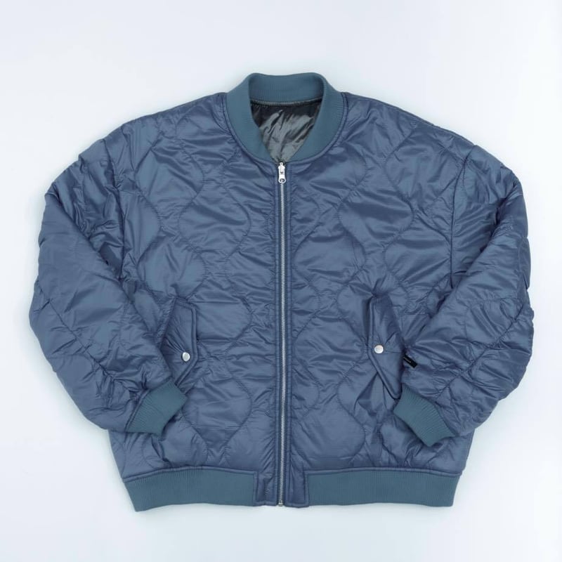 BELVET MA1 ブルー belvet Faded MA-1 Bomber Jacket ブルー M belvet