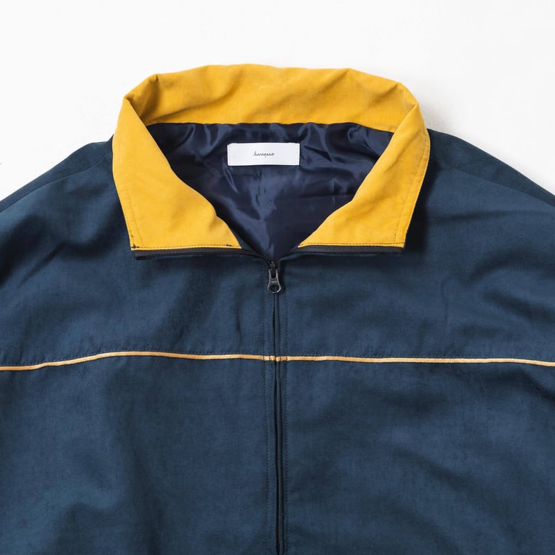 Color Suede blouson-23AW--グリーン×イエロー | harapeco