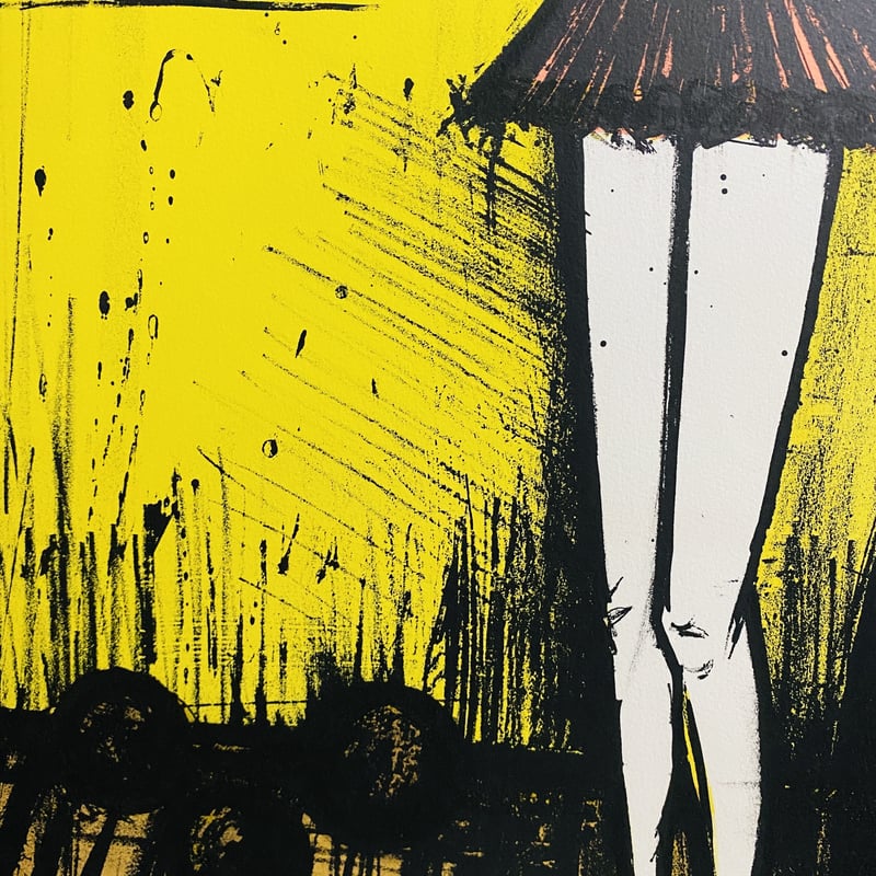 真作■ベルナールビュッフェ 大作 リトグラフ サーカス 直筆サイン■版画 絵画 真作】ベルナール・ビュッフェ「マタドール」リトグラフ 直筆サイン