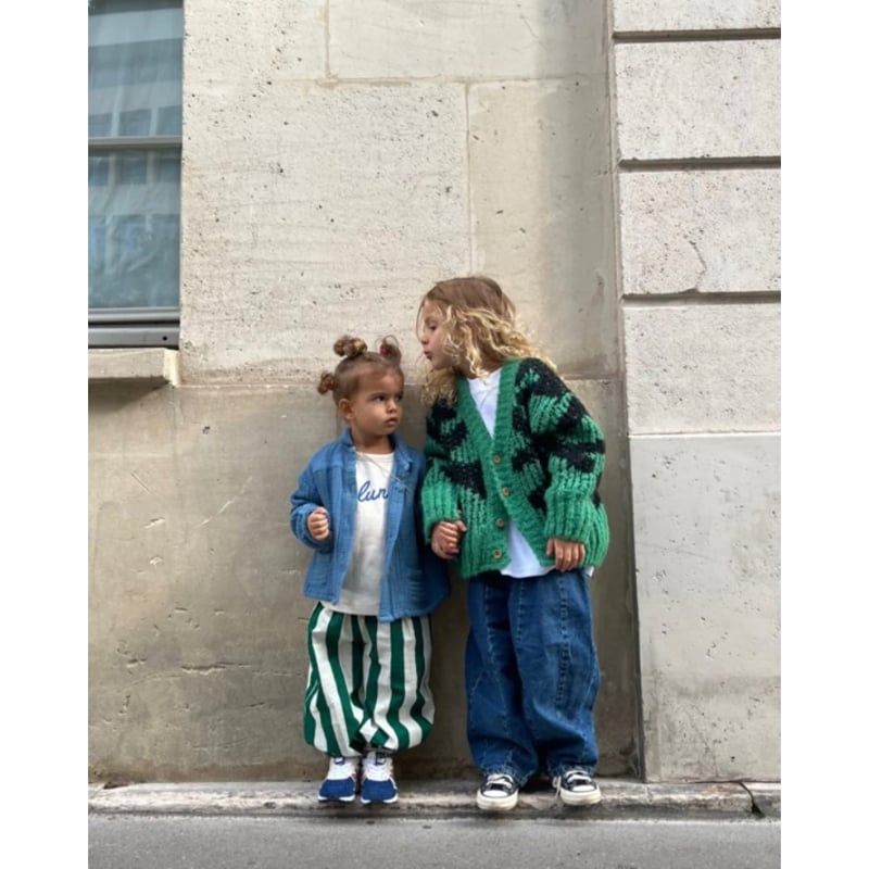 ziggy zaza バルーンデニム 3-5y ZIGGY ZAZA suki denim jean blue(18