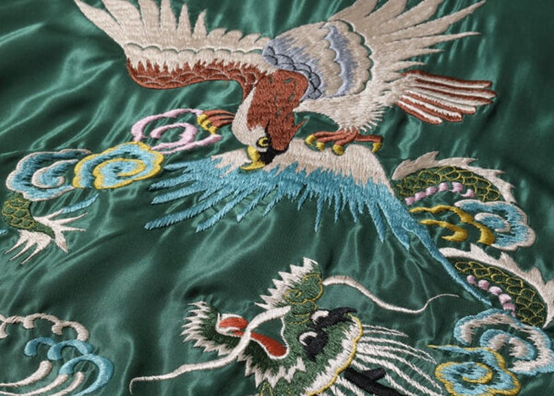 テーラー東洋スカジャン ACETATE SOUVENIR JACKET“EAGLE & DR