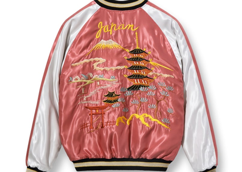 テーラー東洋スカジャン ACETATE SOUVENIR JACKET “WHITE DRA