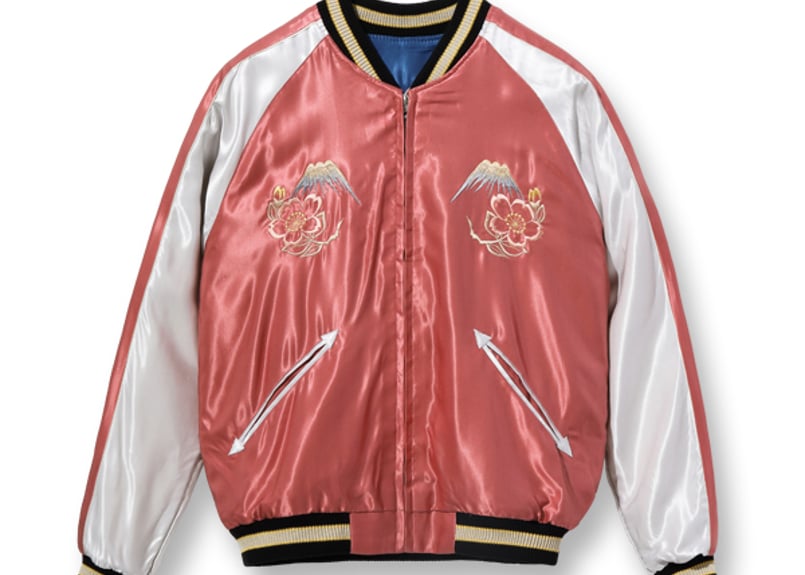 テーラー東洋スカジャン ACETATE SOUVENIR JACKET “WHITE DRA